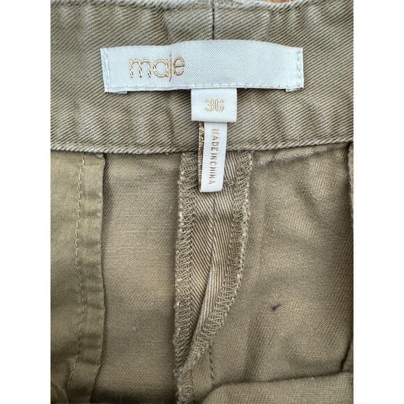 Maje Pelpha Cargo-Style Pants in Camel Size 36 - Picture 12 of 16